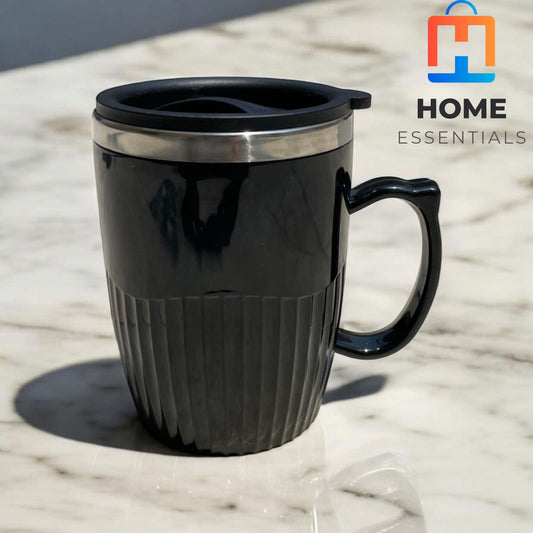 High-End Insulated Coffee Mug - Black