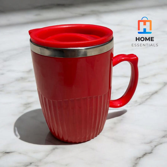 High-End Insulated Coffee Mug - Red