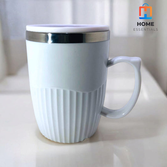 High-End Insulated Coffee Mug - White
