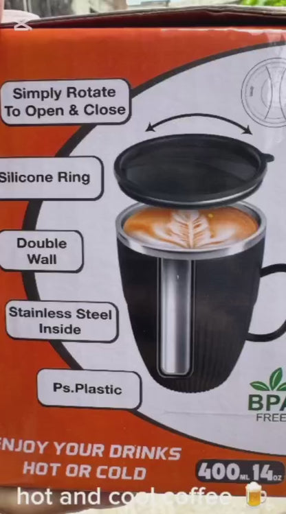 High-End Insulated Coffee Mug - Yellow
