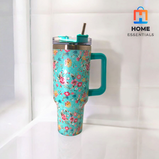 Turquoise Steel Tumbler